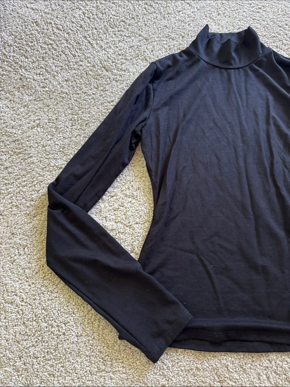 REFORMATION Black Turtleneck Long Sleeve Top XS